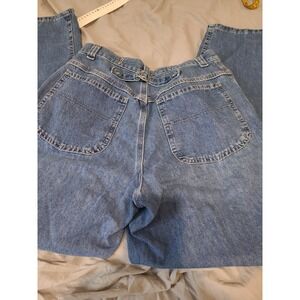 VTG Riveted by Lee buckle back wide leg denim jeans women SZ 10 street casual